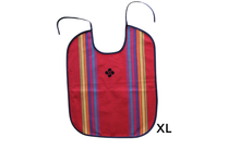 BAVOIR « CRUSTACÉ » - Rouge - 2 broderies