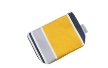 tissu intérieur étanche pour pochette jaune rayures basque