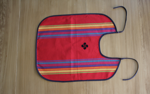 BAVOIR « CRUSTACÉ » ROUGE - 2 broderies