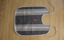 BAVOIR « CRUSTACÉ » GRIS - 2 broderies