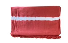 FOUTAS À FRANGES - Tie & Dye - rouge brique