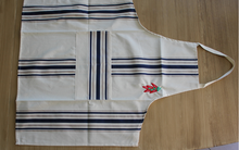 TABLIER "BLANC ET BLEU" - Piments
