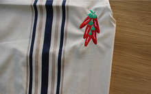 TABLIER "BLANC ET BLEU" - Piments