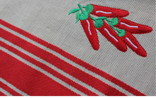 TABLIER "BEIGE" Metis - Rayures rouges