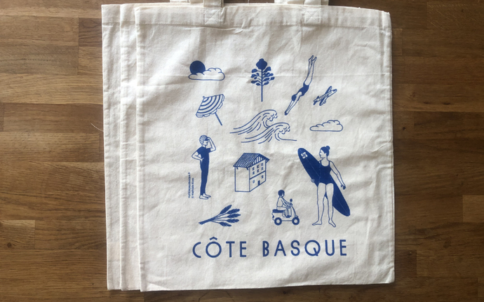 TOTE BAG - Côte Basque Bleu