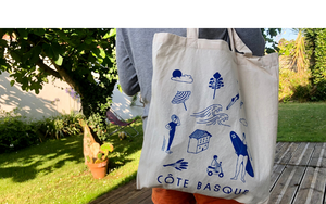 TOTE BAG - Côte Basque Bleu